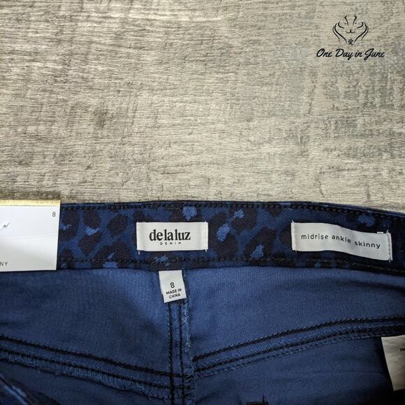delaluz jeans Mid Rise Ankle Skinny Jeans Size 8 - Picture 3 of 7
